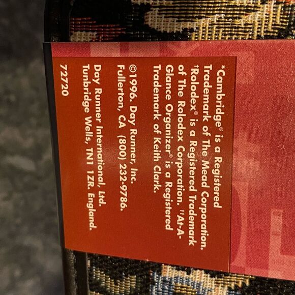 Vintage Day Runner FactCentre Family Phone Book NEW - Picture 9 of 10